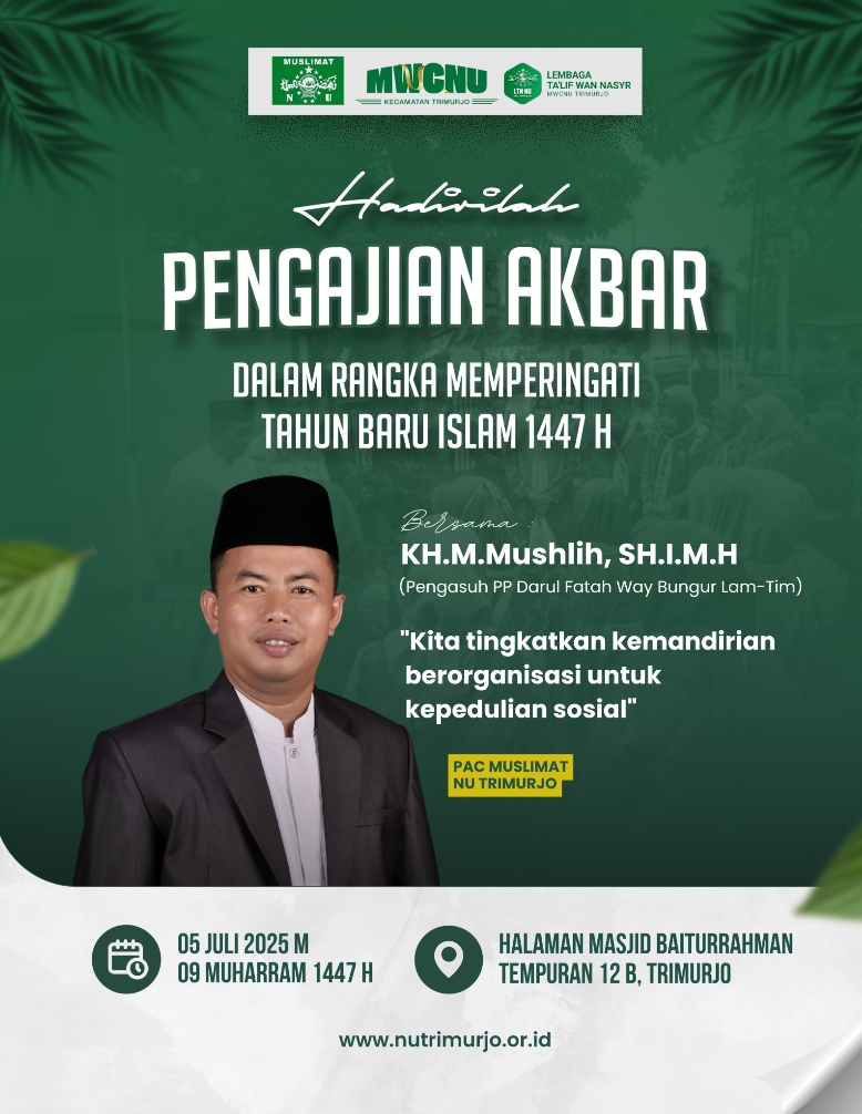 Persiapan Pengajian Akbar PAC Muslimat NU Trimurjo