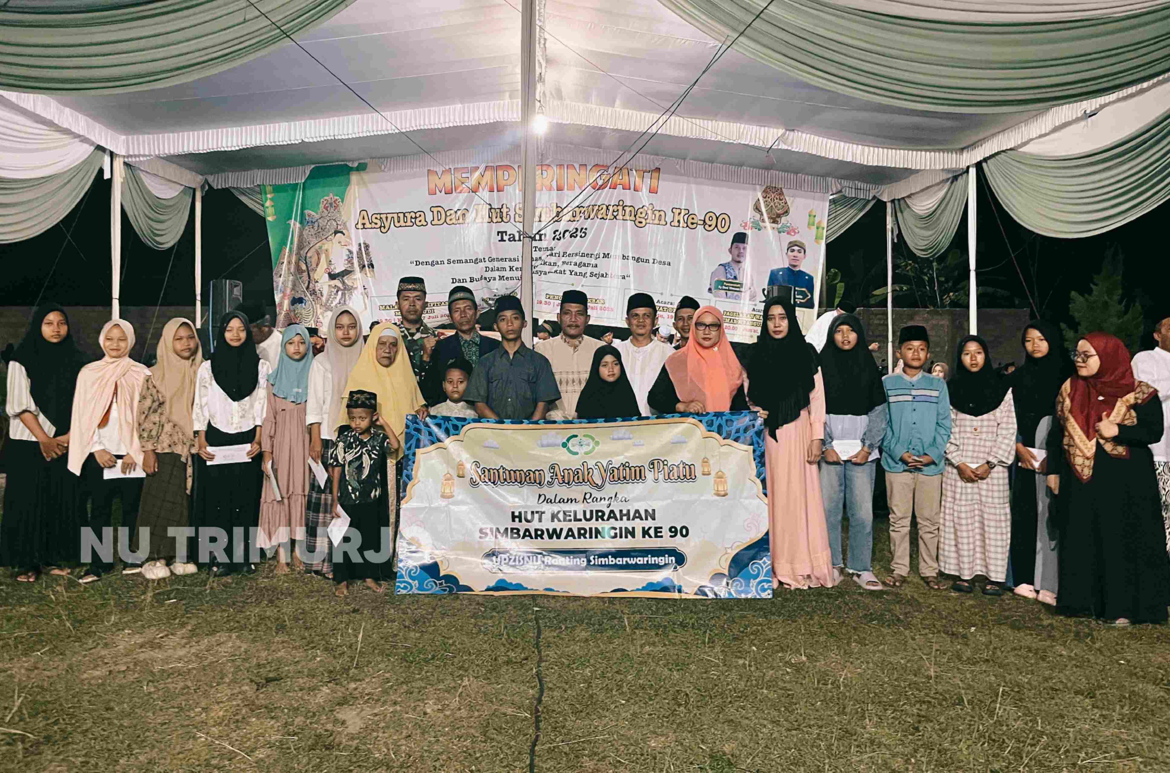 UPZISNU Simbarwaringin Salurkan Santunan untuk 55 Anak Yatim Piatu