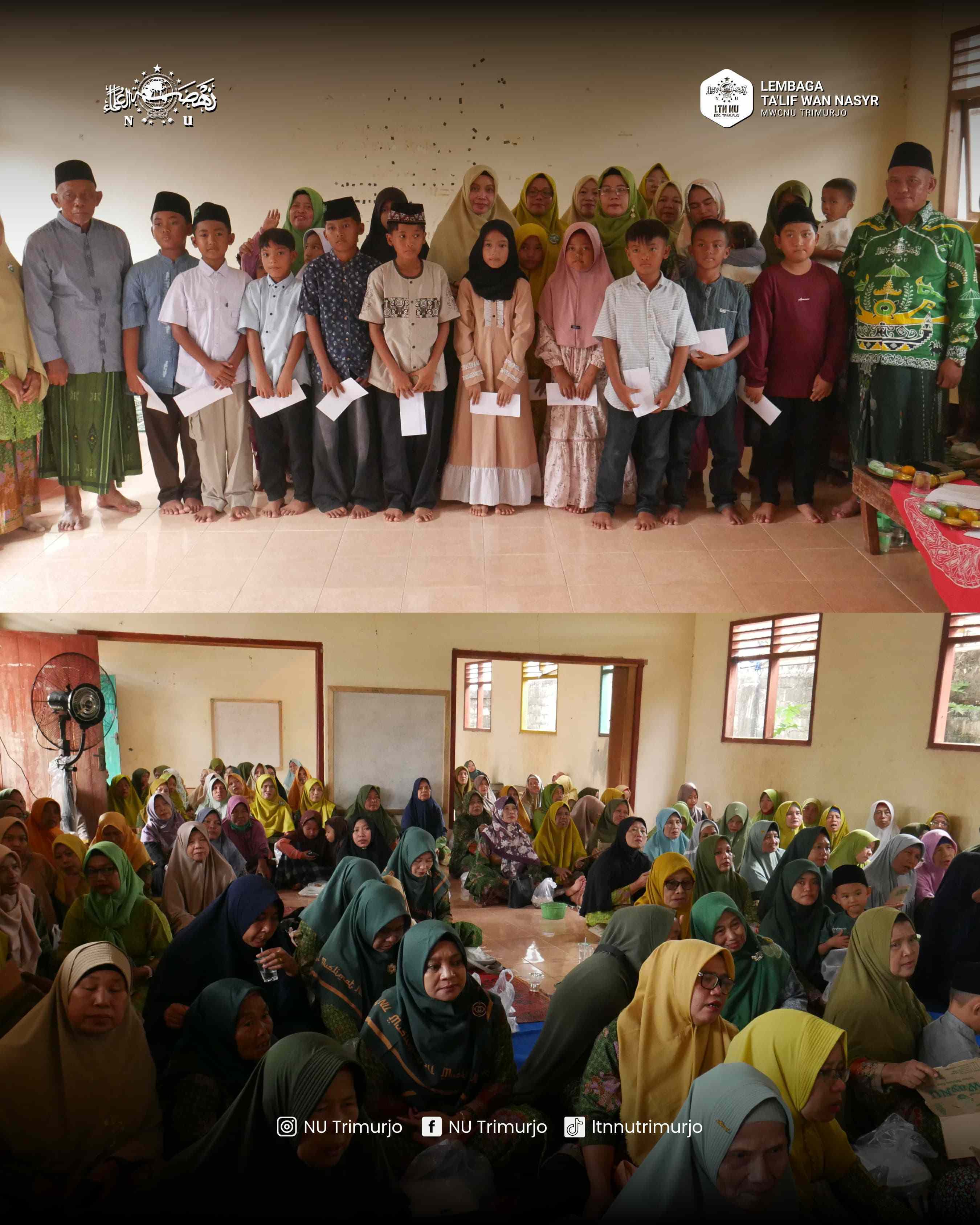 Muslimat NU Purwodadi Gelar Rutinan Sekaligus Santunan Yatim Piatu di Ponpes Annur