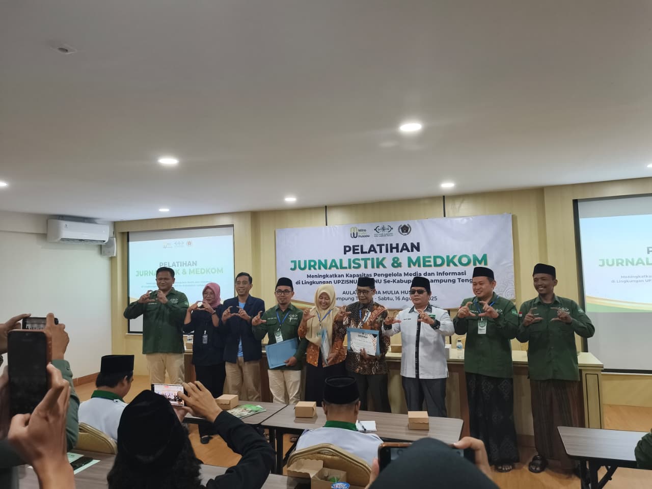 57 Peserta Ikuti Pelatihan Jurnalistik dan Medkom LAZISNU PCNU Lampung Tengah