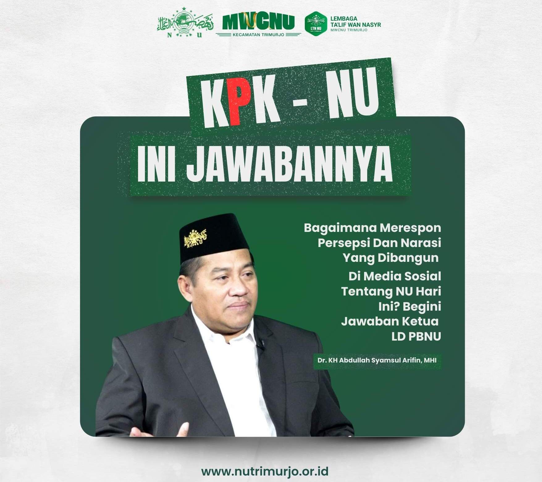 Bagaimana Merespon Persepsi Dan Narasi Yang Dibangun Di Media Sosial Tentang NU Hari Ini? Begini Jawaban Ketua LD PBNU