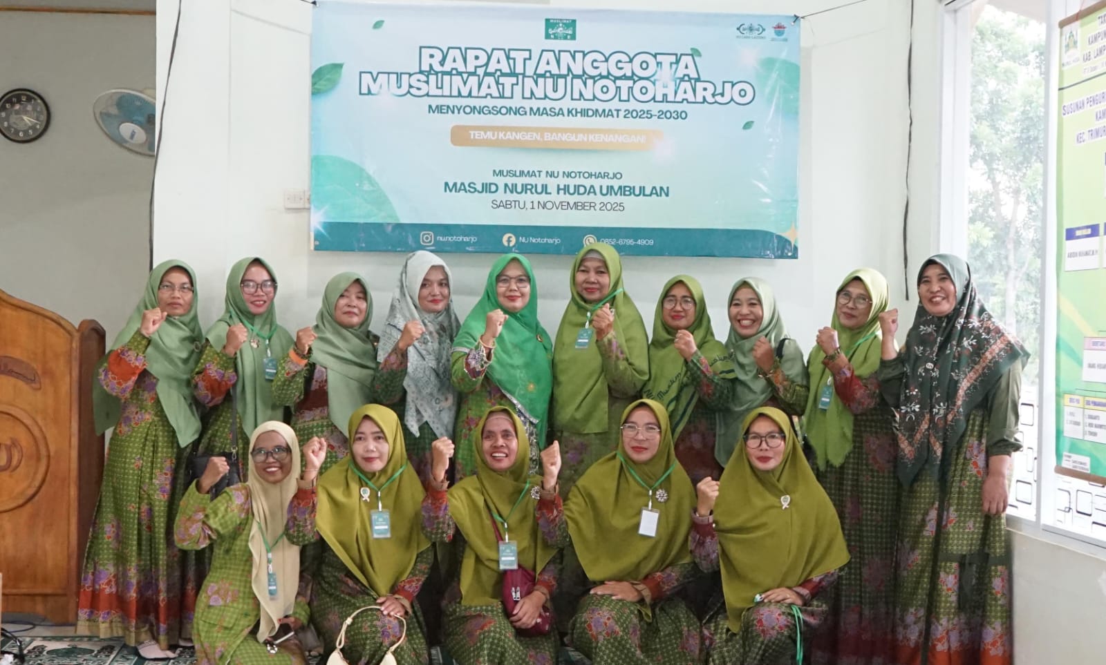 Ibu Sutirah Kembali Pimpin Muslimat NU Notoharjo, Tekankan Sinergi dan Istiqomah