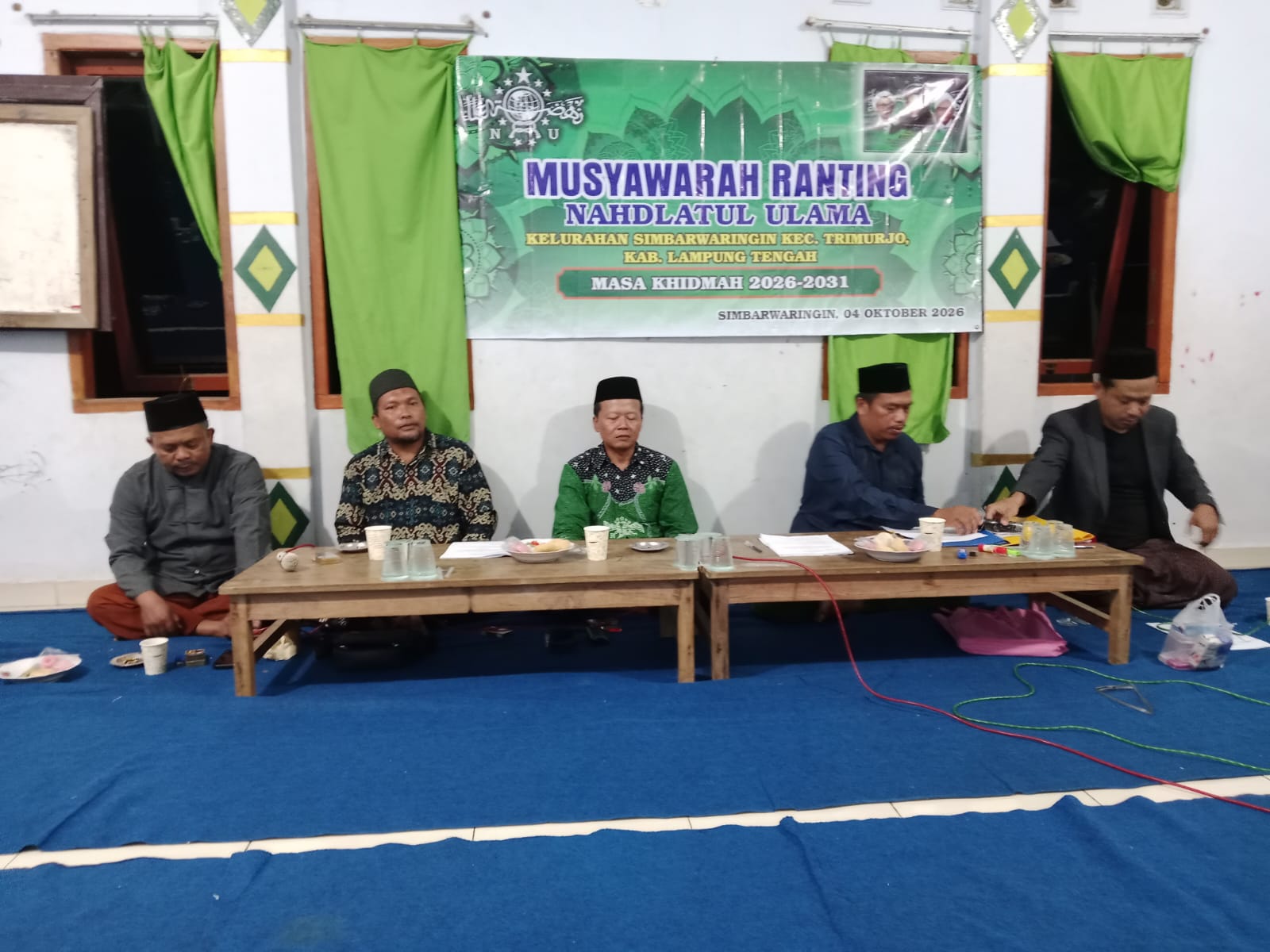 NU Ranting Simbarwaringin Mantapkan Langkah, Kyai Darno dan Ustadz Muchsin Emban Amanah Baru